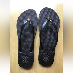 Tory Burch Black Flip Flops